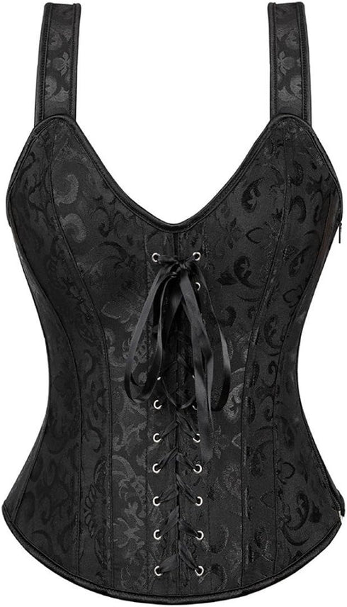 Corsets for Women Steampunk Gothic Shoulder Straps Tank Corsets Victorian Bustier Top
