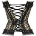 Cosplay Bowknot Hourglass Satin Lace Trim Overbust Corset