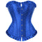 Fashion Sparkle Rhinestone Ruffle Trim Overbust Bustier Corset