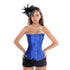 Fashion Sparkle Rhinestone Ruffle Trim Overbust Bustier Corset