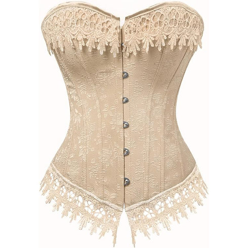 Renaissance Victorian Corset Bustier Tops Halloween Costume For Women