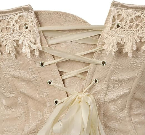 Renaissance Victorian Corset Bustier Tops Halloween Costume For Women