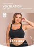 Full Coverage Bras for Women Plus Size Wireless Seamless Lace Bras High Support Large Breast