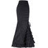 Gothic Steampunk Stitched Jacquard Long Mermaid Lace-Up Skirt