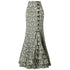 Gothic Steampunk Stitched Jacquard Long Mermaid Lace-Up Skirt