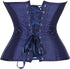 Ladies Classic Burlesque Satin Hourglass Strapless Overbust Corset