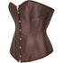 Ladies Classic Burlesque Satin Hourglass Strapless Overbust Corset