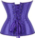 Ladies Classic Burlesque Satin Hourglass Strapless Overbust Corset