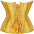 Ladies Classic Burlesque Satin Hourglass Strapless Overbust Corset