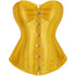 Ladies Classic Burlesque Satin Hourglass Strapless Overbust Corset