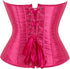 Ladies Classic Burlesque Satin Hourglass Strapless Overbust Corset