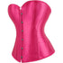 Ladies Classic Burlesque Satin Hourglass Strapless Overbust Corset