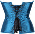 Ladies Classic Burlesque Satin Hourglass Strapless Overbust Corset