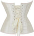 Ladies Classic Burlesque Satin Hourglass Strapless Overbust Corset