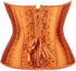 Ladies Classic Burlesque Satin Hourglass Strapless Overbust Corset