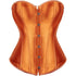Ladies Classic Burlesque Satin Hourglass Strapless Overbust Corset