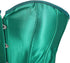 Ladies Classic Burlesque Satin Hourglass Strapless Overbust Corset