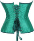 Ladies Classic Burlesque Satin Hourglass Strapless Overbust Corset