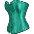 Ladies Classic Burlesque Satin Hourglass Strapless Overbust Corset
