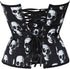 Ladies Classic Burlesque Satin Hourglass Strapless Overbust Corset