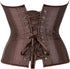 Ladies Classic Burlesque Satin Hourglass Strapless Overbust Corset