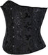 Ladies Classic Elegant Flower Tapestry Brocade Underbust Corset
