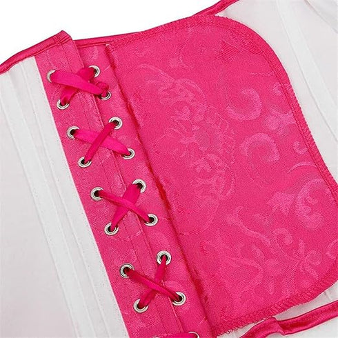 Ladies Classic Elegant Flower Tapestry Brocade Underbust Corset