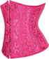 Ladies Classic Elegant Flower Tapestry Brocade Underbust Corset