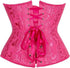 Ladies Classic Elegant Flower Tapestry Brocade Underbust Corset