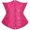 Ladies Classic Elegant Flower Tapestry Brocade Underbust Corset