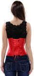 Ladies Classic Elegant Flower Tapestry Brocade Underbust Corset