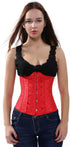 Ladies Classic Elegant Flower Tapestry Brocade Underbust Corset