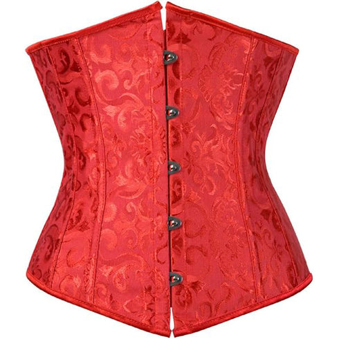 Ladies Classic Elegant Flower Tapestry Brocade Underbust Corset
