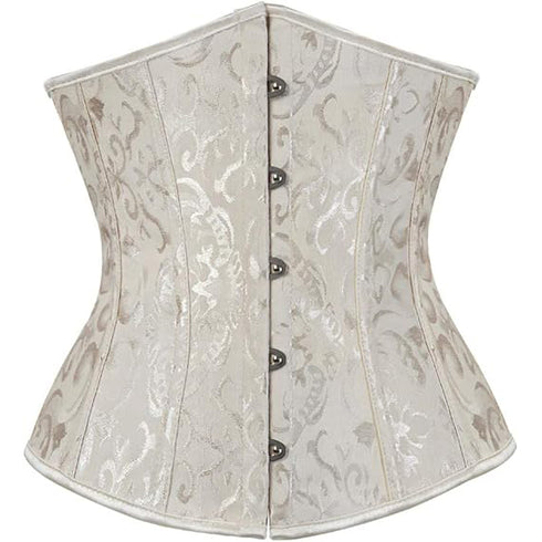 Ladies Classic Elegant Flower Tapestry Brocade Underbust Corset