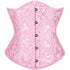 Ladies Classic Elegant Flower Tapestry Brocade Underbust Corset