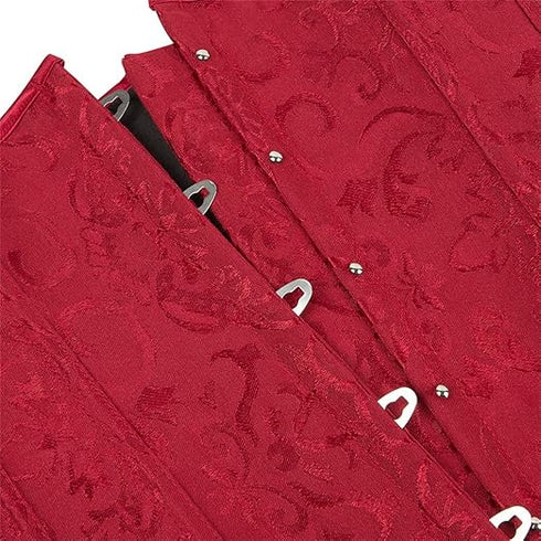 Ladies Classic Elegant Flower Tapestry Brocade Underbust Corset