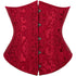 Ladies Classic Elegant Flower Tapestry Brocade Underbust Corset
