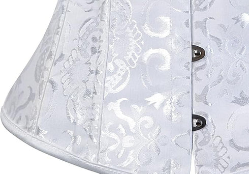 Ladies Classic Elegant Flower Tapestry Brocade Underbust Corset