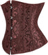 Ladies Classic Elegant Flower Tapestry Brocade Underbust Corset