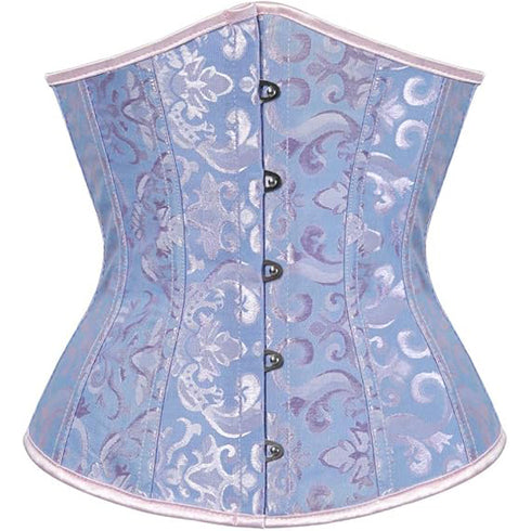 Ladies Classic Elegant Flower Tapestry Brocade Underbust Corset
