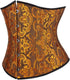 Ladies Classic Elegant Flower Tapestry Brocade Underbust Corset
