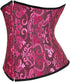Ladies Classic Elegant Flower Tapestry Brocade Underbust Corset