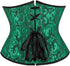 Ladies Classic Elegant Flower Tapestry Brocade Underbust Corset