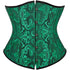 Ladies Classic Elegant Flower Tapestry Brocade Underbust Corset