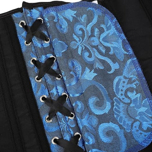 Ladies Classic Elegant Flower Tapestry Brocade Underbust Corset