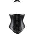 Leather Halter Cupless Rivet Steampunk Underbust Corset with Buckles