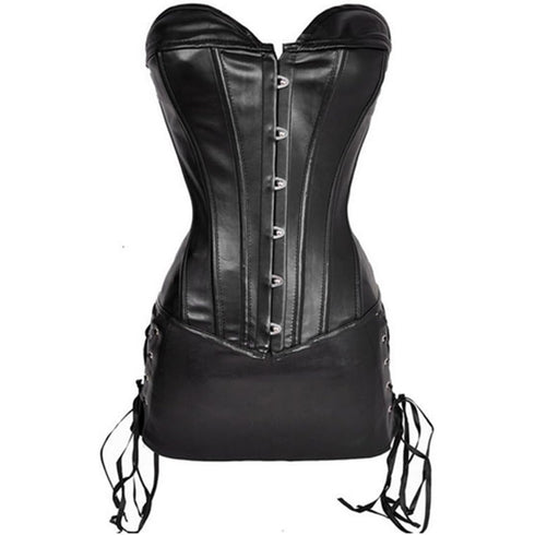 New Fashion Style Sexy Leather Corset Outfits Dresses