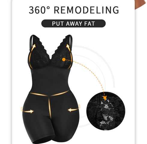 Women's Shapewear Plus Size Full Body Shaper Butt Lifter Thigh Slimmer Post Surgery Bodysuit
