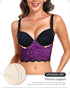 Lace Bralette for Women V Neck Bustier Tops with Underwired Racerback Crop Top