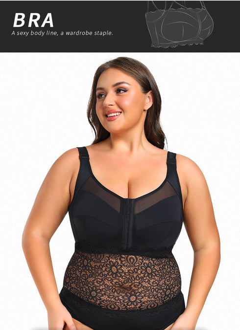 Push Up Bras for Women Lace Underwire Add One Cup Bra with Support Smoothing Bra